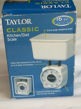 Taylor Classic Mechanical Kitchen / Portion Diet Scale – 16 oz / 500g Capacity